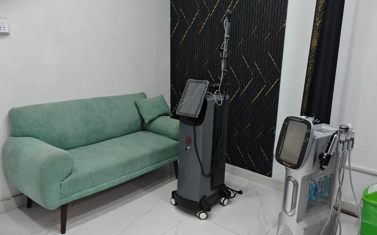 Second treatment room with fractional laser and Poise hydradermabrasion system