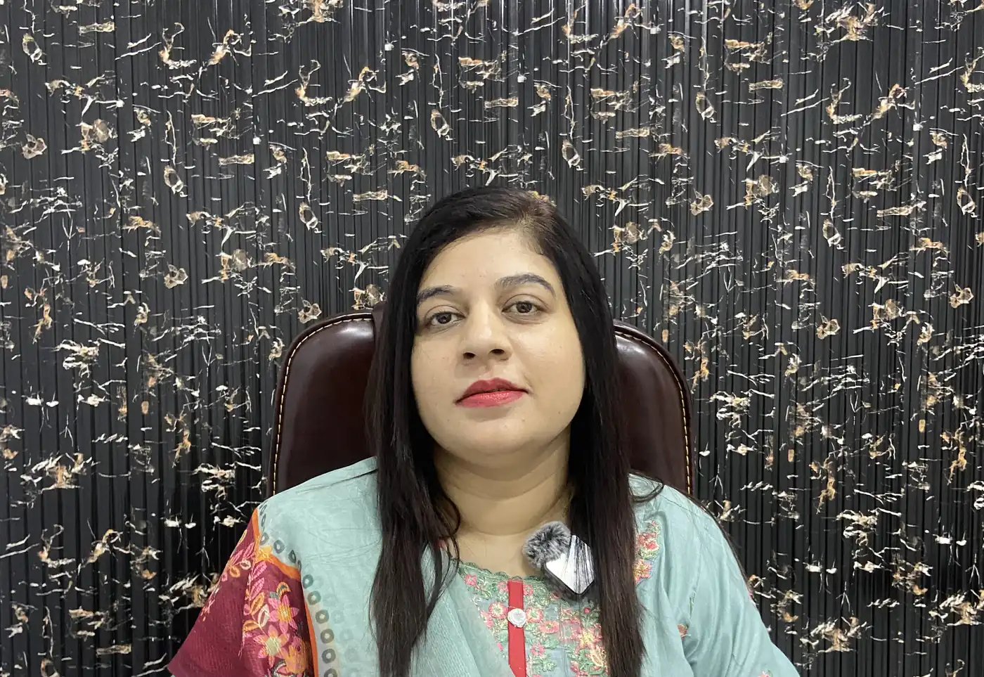 Dr. Bareera Usman in consultation at Beyond Beauty Clinic, Vehari