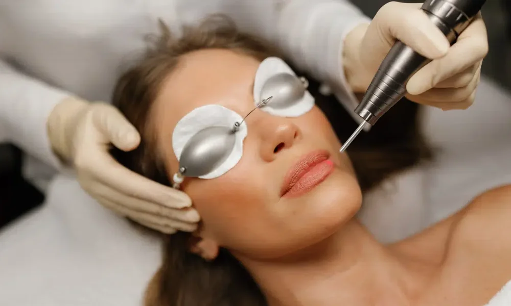 Laser skin rejuvenation treatment
